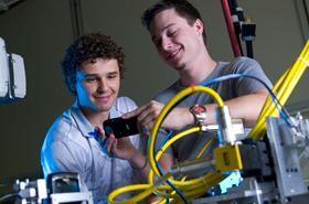 Students Working in a Lab